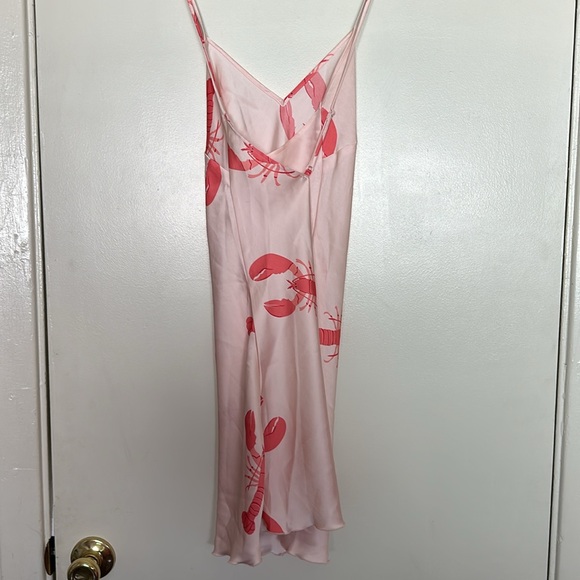 H&M lobster satin Nightgown dress - Picture 3 of 4
